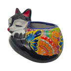 Talavera Sleeping Fox Planter | Hand-Painted Mexican Pottery Talavera Planter La Vie Bien Talavera Sleeping Fox Planter | Hand-Painted Mexican Pottery