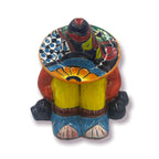 Talavera Canister with Lid | Sleeping Panchito Mexican Pottery Jar