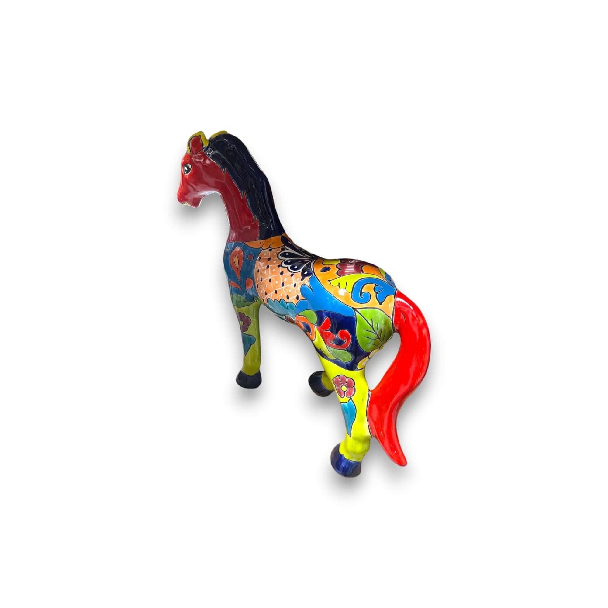 Talavera Small Horse Statue | Vibrant Hand-Painted Mexican Decor Talavera Statue La Vie Bien Talavera Small Horse Statue | Vibrant Hand-Painted Mexican Decor