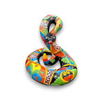 Talavera Snake Statue | Multicolor Handcrafted Mexican Rattlesnake Talavera Statue La Vie Bien Talavera Snake Statue | Multicolor Handcrafted Mexican Rattlesnake