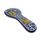 Talavera Spoon Rest | Blue & White Monarch Butterfly Talavera Spoon Rest La Vie Bien Talavera Spoon Rest | Blue & White Monarch Butterfly