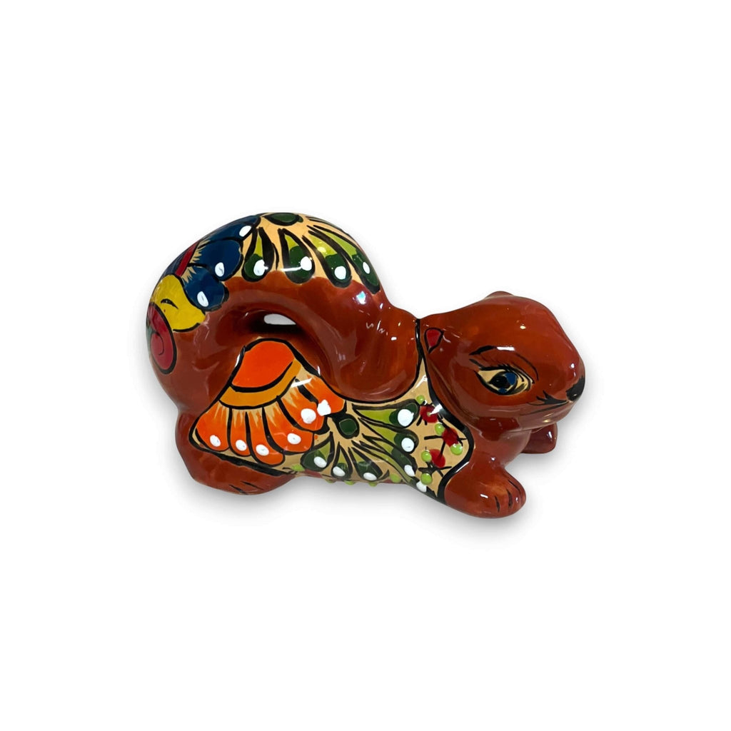 Talavera Squirrel Statue | Colorful Hand-Painted Mexican Figurine Talavera Statue La Vie Bien Talavera Squirrel Statue | Colorful Hand-Painted Mexican Figurine
