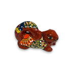 Talavera Squirrel Statue | Colorful Hand-Painted Mexican Figurine Talavera Statue La Vie Bien Talavera Squirrel Statue | Colorful Hand-Painted Mexican Figurine