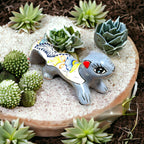 Talavera Squirrel Statue | Colorful Hand - Painted Mexican Figurine Talavera Statue La Vie Bien Talavera Squirrel Statue | Colorful Hand - Painted Mexican Figurine
