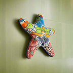 Talavera Starfish Decor | Hand-Painted Mexican Wall Art Talavera Wall Art La Vie Bien Talavera Starfish Decor | Hand-Painted Mexican Wall Art
