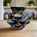 Talavera Strawberry Planter | Blue Peacock Design Talavera Planter La Vie Bien Talavera Strawberry Planter | Blue Peacock Design
