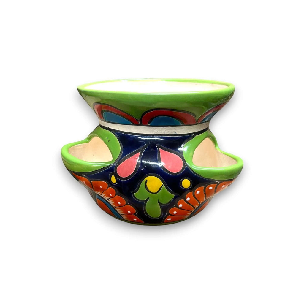 Talavera Strawberry Planter | Hand-Painted Mexican Pot Talavera Planter La Vie Bien Talavera Strawberry Planter | Hand-Painted Mexican Pot