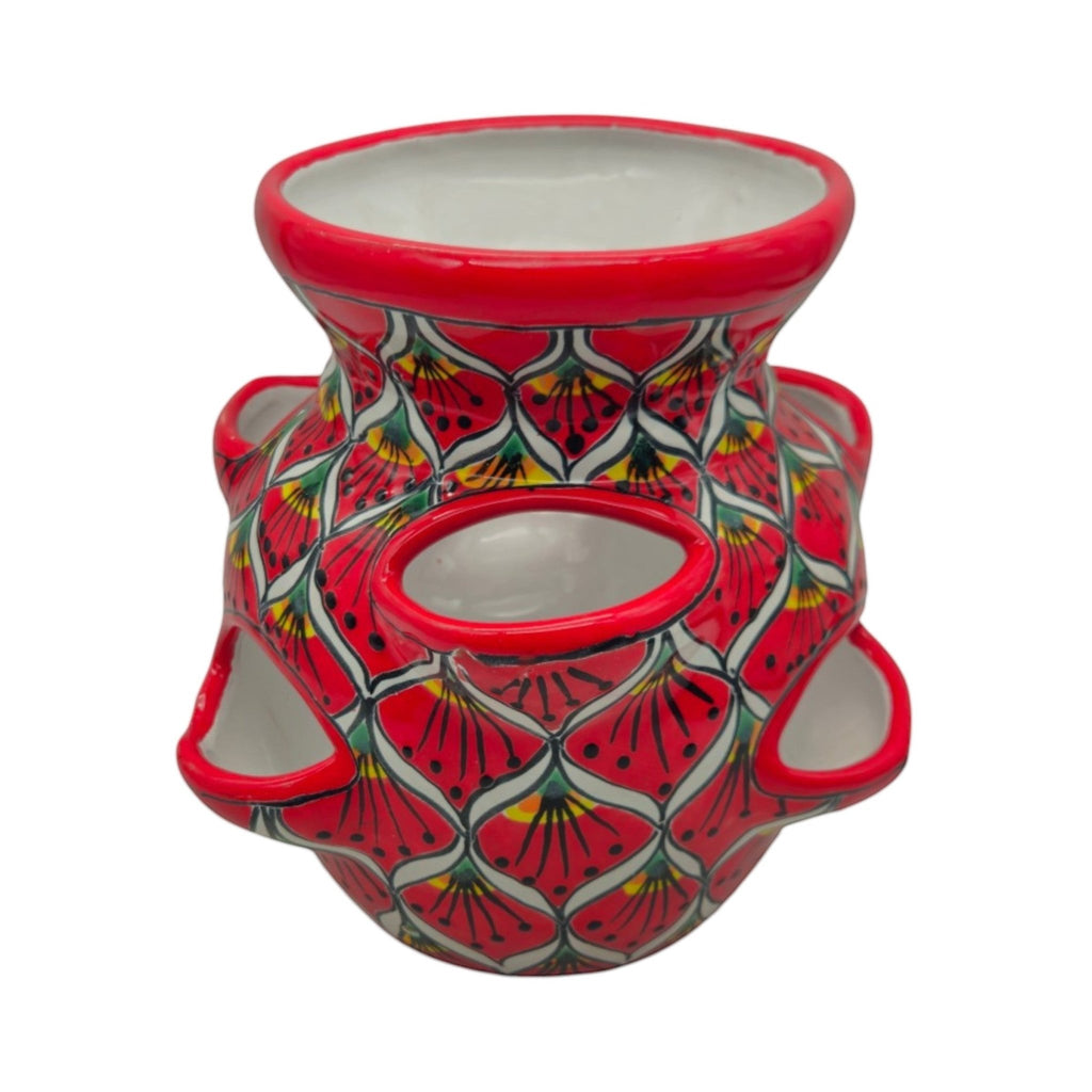 Talavera Strawberry Planter | Red Peacock Design Talavera Planter La Vie Bien Talavera Strawberry Planter | Red Peacock Design