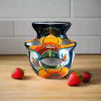 Talavera Strawberry Planter | Sunflower Lily Design Talavera Planter La Vie Bien Talavera Strawberry Planter | Sunflower Lily Design