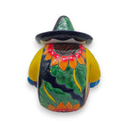 Talavera Sunflower Panchito Canister | Handcrafted Mexican Art