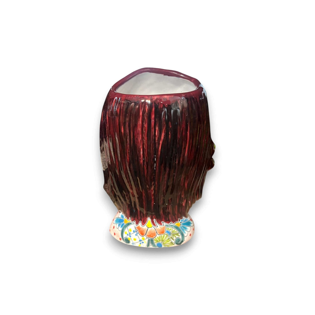 Talavera Sunflower Skull Planter | Handcrafted Day of the Dead Pot Talavera Planter La Vie Bien Talavera Sunflower Skull Planter | Handcrafted Day of the Dead Pot