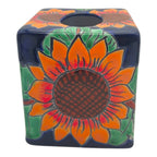 Talavera Sunflower Tissue Box | Hand-Painted Ceramic Decor Talavera Tissue Box La Vie Bien Talavera Sunflower Tissue Box | Hand-Painted Ceramic Decor