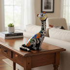 Talavera Tall Cat Figurine | Hand-Painted Day of the Dead Art Talavera Statue La Vie Bien Talavera Tall Cat Figurine | Hand-Painted Day of the Dead Art