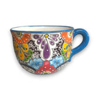 Talavera Tea Cup Planter | Hand - Painted Mexican Ceramic Pot Talavera Planter La Vie Bien Talavera Tea Cup Planter | Hand - Painted Mexican Ceramic Pot