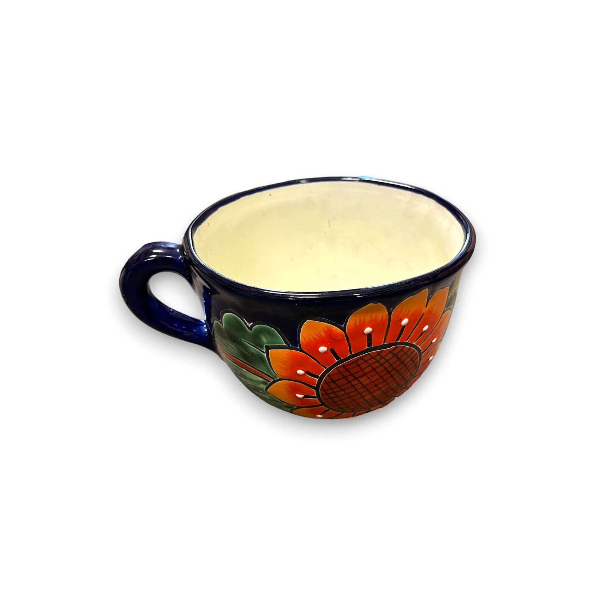 Talavera Tea Cup Planter | Hand - Painted Mexican Ceramic Pot Talavera Planter La Vie Bien Talavera Tea Cup Planter | Hand - Painted Mexican Ceramic Pot