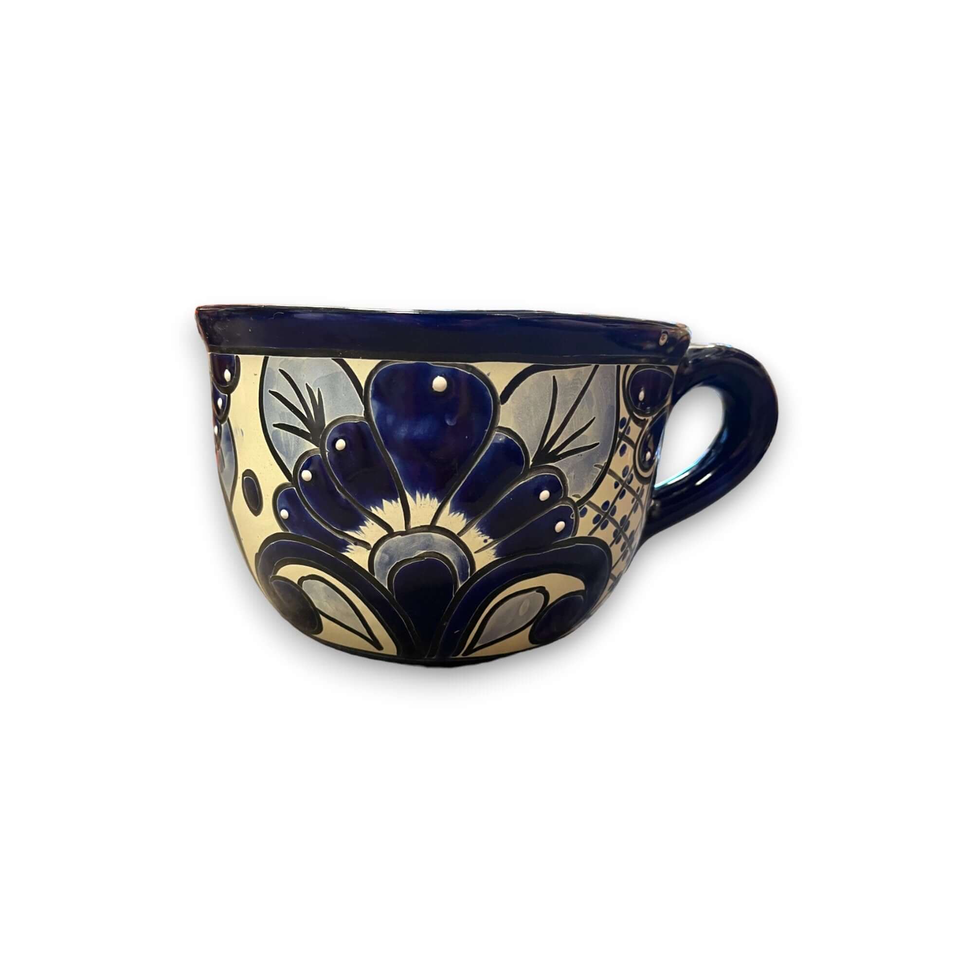 Talavera Tea Cup Planter | Hand - Painted Mexican Ceramic Pot Talavera Planter La Vie Bien Talavera Tea Cup Planter | Hand - Painted Mexican Ceramic Pot