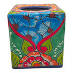 Talavera Tissue Holder | Multicolor Hand-Painted Accent Talavera Tissue Box La Vie Bien Talavera Tissue Holder | Multicolor Hand-Painted Accent