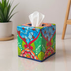 Talavera Tissue Holder | Multicolor Hand-Painted Accent