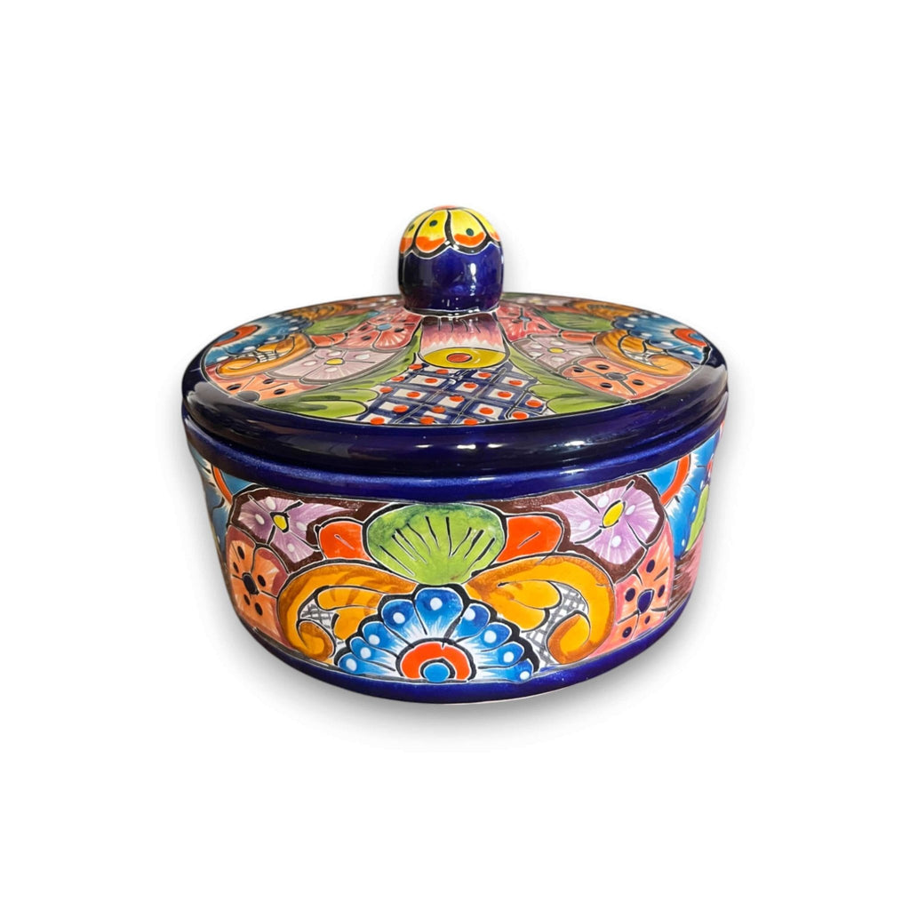 Talavera Tortilla Warmer | Hand - Painted Mexican Ceramic Dish Talavera Tortilla Warmer La Vie Bien Talavera Tortilla Warmer | Hand - Painted Mexican Ceramic Dish
