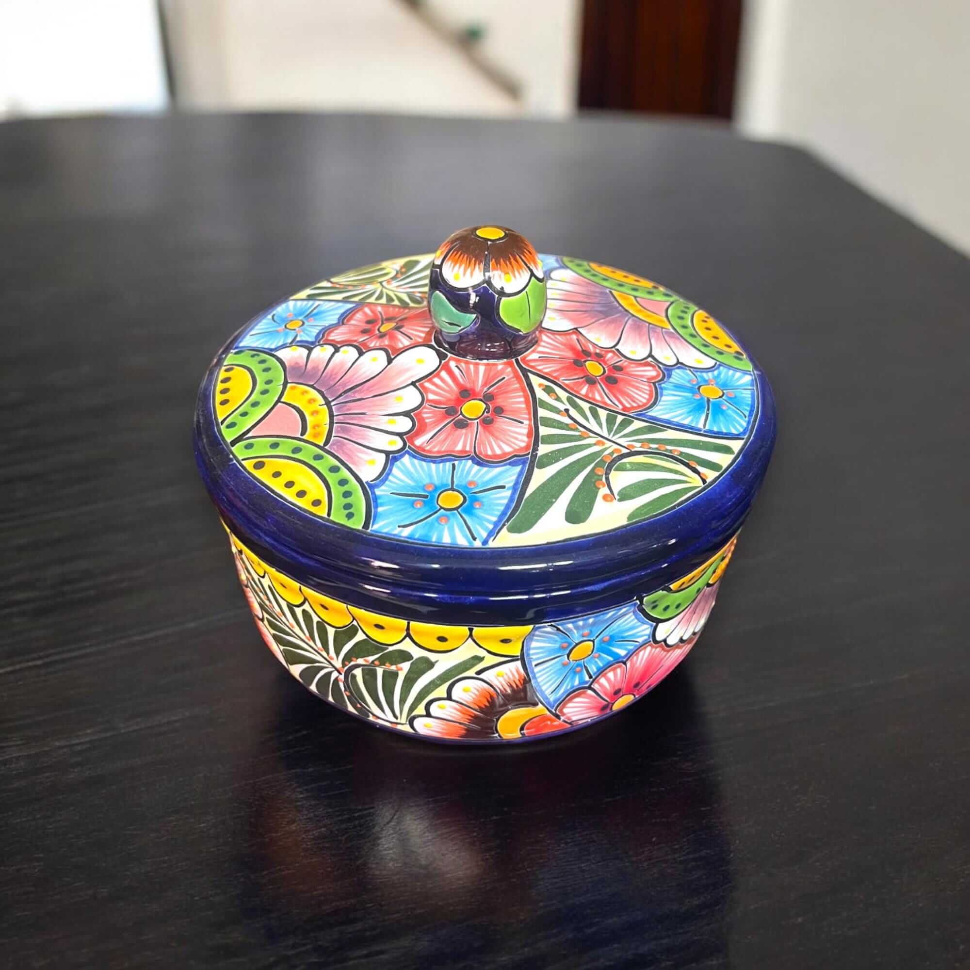 Talavera Tortilla Warmer | Hand - Painted Mexican Ceramic Dish Talavera Tortilla Warmer La Vie Bien Talavera Tortilla Warmer | Hand - Painted Mexican Ceramic Dish