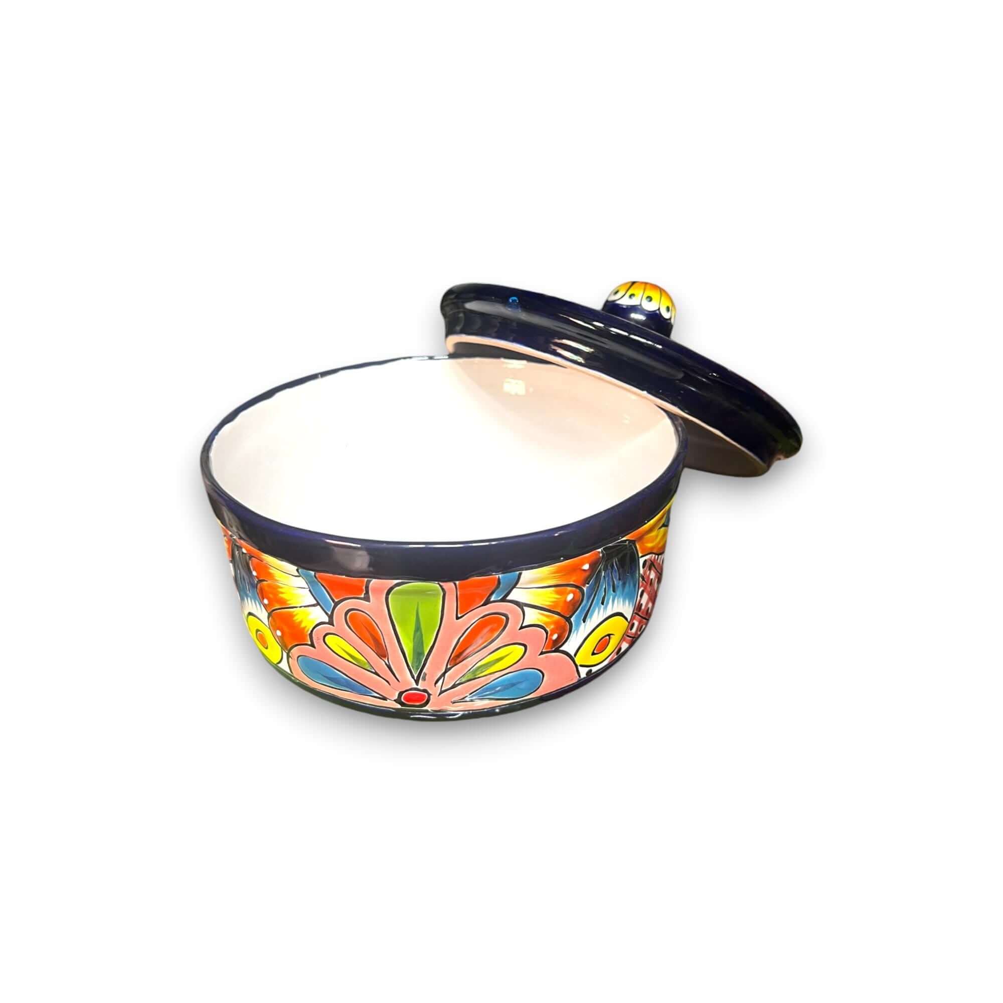 Talavera Tortilla Warmer | Hand-Painted Mexican Ceramic Dish Talavera Tortilla Warmer La Vie Bien Talavera Tortilla Warmer | Hand-Painted Mexican Ceramic Dish
