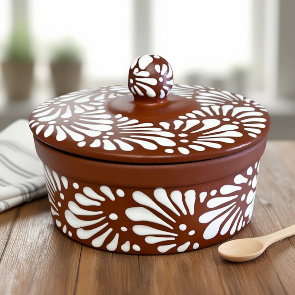 Talavera Tortilla Warmer | Handmade Terracotta Food Warmer Talavera Tortilla Warmer La Vie Bien Talavera Tortilla Warmer | Handmade Terracotta Food Warmer