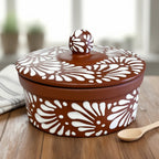 Talavera Tortilla Warmer | Handmade Terracotta Food Warmer Talavera Tortilla Warmer La Vie Bien Talavera Tortilla Warmer | Handmade Terracotta Food Warmer