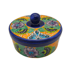 Talavera Tortilla Warmer | Hand-Painted Mexican Ceramic Dish