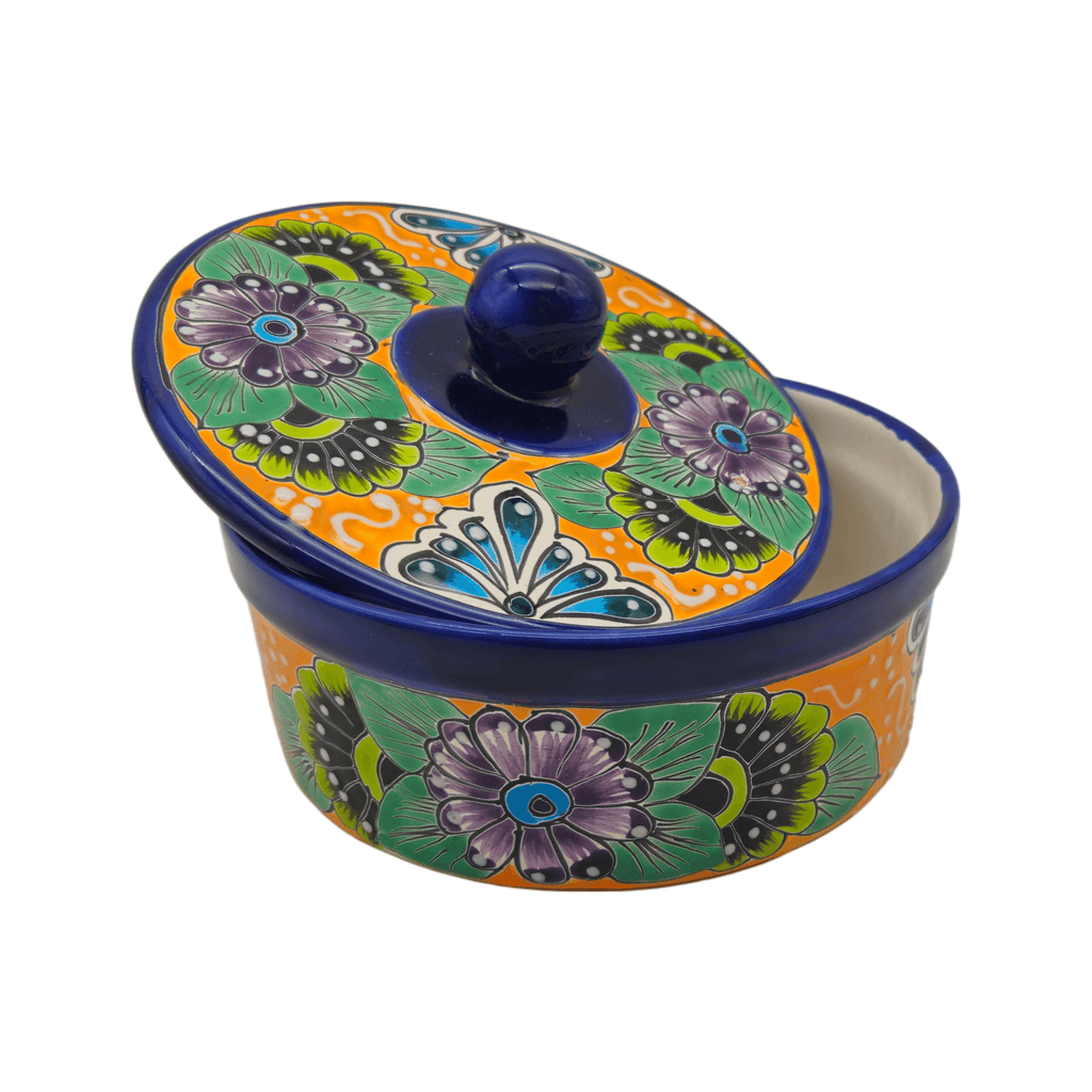Talavera Tortilla Warmer | Hand-Painted Mexican Ceramic Dish