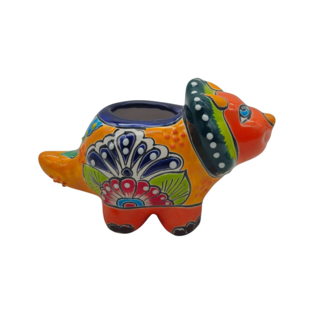 Talavera Triceratops Planter | Colorful Mexican Succulent Pot Talavera Planter La Vie Bien Talavera Triceratops Planter | Colorful Mexican Succulent Pot