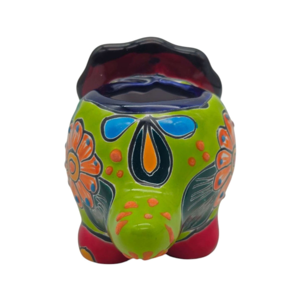 Talavera Triceratops Planter | Colorful Mexican Succulent Pot Talavera Planter La Vie Bien Talavera Triceratops Planter | Colorful Mexican Succulent Pot
