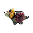 Talavera Triceratops Planter | Day of the Dead Dinosaur Talavera Planter La Vie Bien Talavera Triceratops Planter | Day of the Dead Dinosaur
