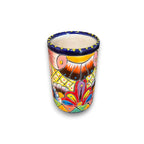 Talavera Tumbler Cup | Hand - Painted Mexican Ceramic Glass Talavera Tumbler La Vie Bien Talavera Tumbler Cup | Hand - Painted Mexican Ceramic Glass