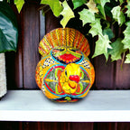 Talavera Turkey Statue | Hand - Painted Mexican Folk Art Talavera Statue La Vie Bien Talavera Turkey Statue | Hand - Painted Mexican Folk Art