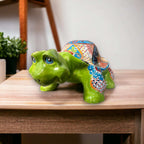 Talavera Turtle Statue | Hand - Painted Mexican Ceramic Tortoise Talavera Statue La Vie Bien Talavera Turtle Statue | Hand - Painted Mexican Ceramic Tortoise