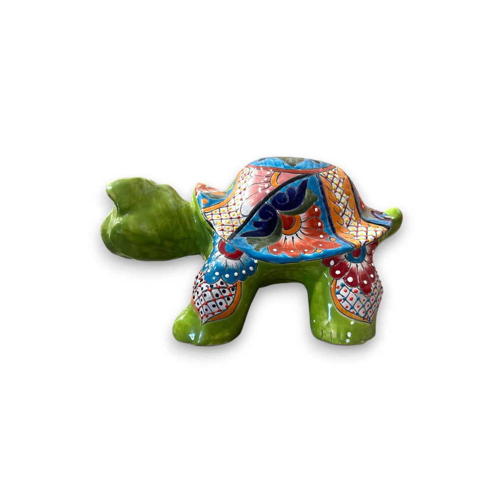 Talavera Turtle Statue | Hand-Painted Mexican Ceramic Tortoise Talavera Statue La Vie Bien Talavera Turtle Statue | Hand-Painted Mexican Ceramic Tortoise