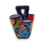 Talavera Utensil Holder | Colorful Handcrafted Mexican Organizer Talavera Utensil Holder La Vie Bien Talavera Utensil Holder | Colorful Handcrafted Mexican Organizer