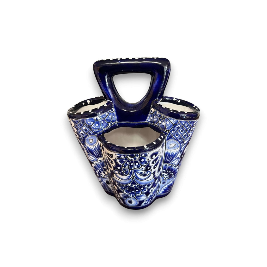 Talavera Utensil Holder | Hand-Painted Mexican Kitchen Organizer Talavera Utensil Holder La Vie Bien Talavera Utensil Holder | Hand-Painted Mexican Kitchen Organizer