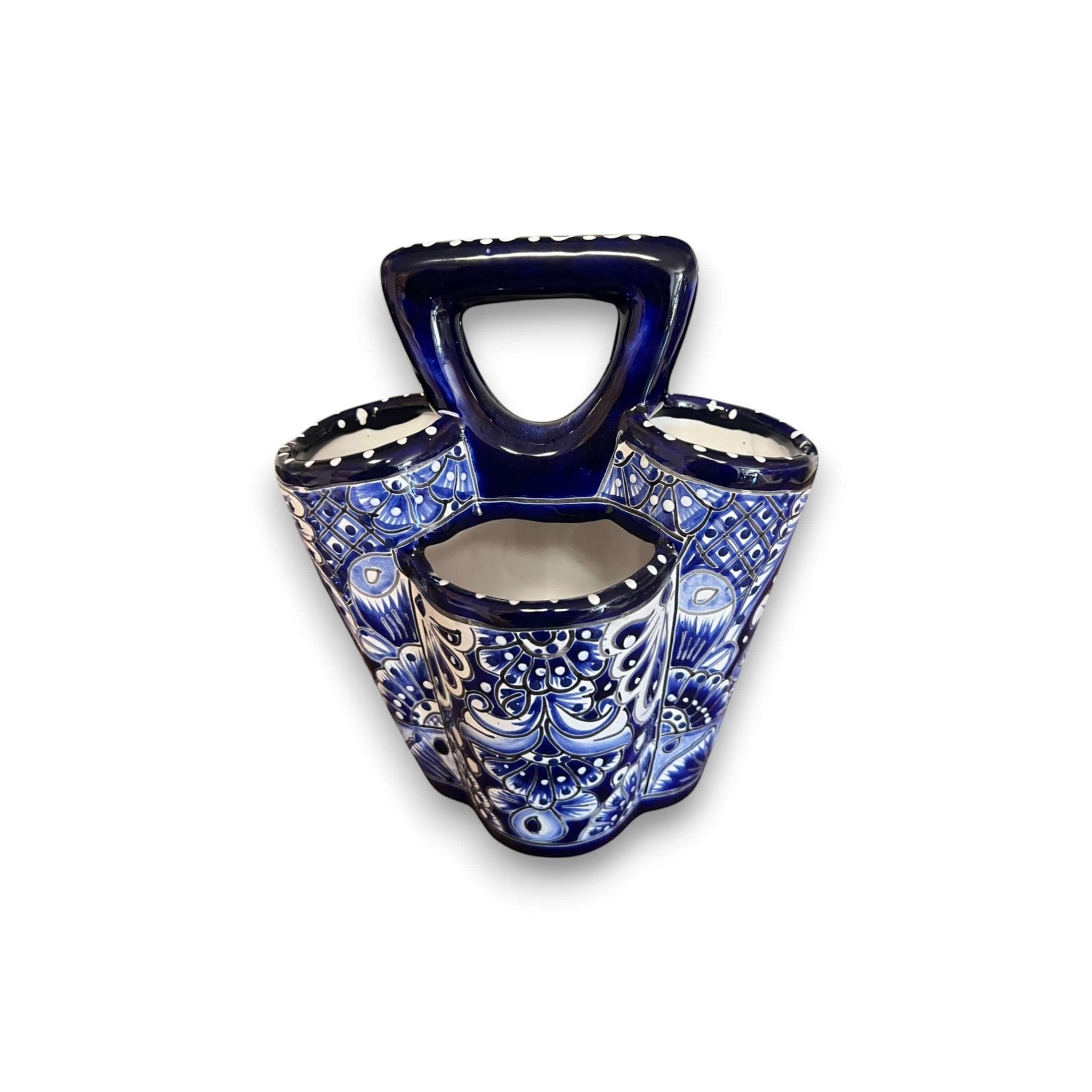 Talavera Utensil Holder | Hand-Painted Mexican Kitchen Organizer Talavera Utensil Holder La Vie Bien Talavera Utensil Holder | Hand-Painted Mexican Kitchen Organizer