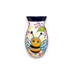 Talavera Vase with Bumble Bee Art | Hand-Painted Mexican Pottery Talavera Vase La Vie Bien Talavera Vase with Bumble Bee Art | Hand-Painted Mexican Pottery