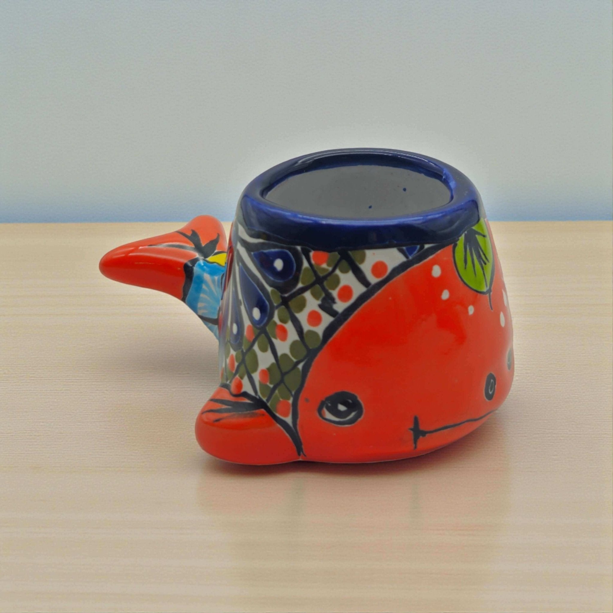 Talavera Whale Planter | Colorful Small Mexican Animal Pot Talavera Planter La Vie Bien Talavera Whale Planter | Colorful Small Mexican Animal Pot