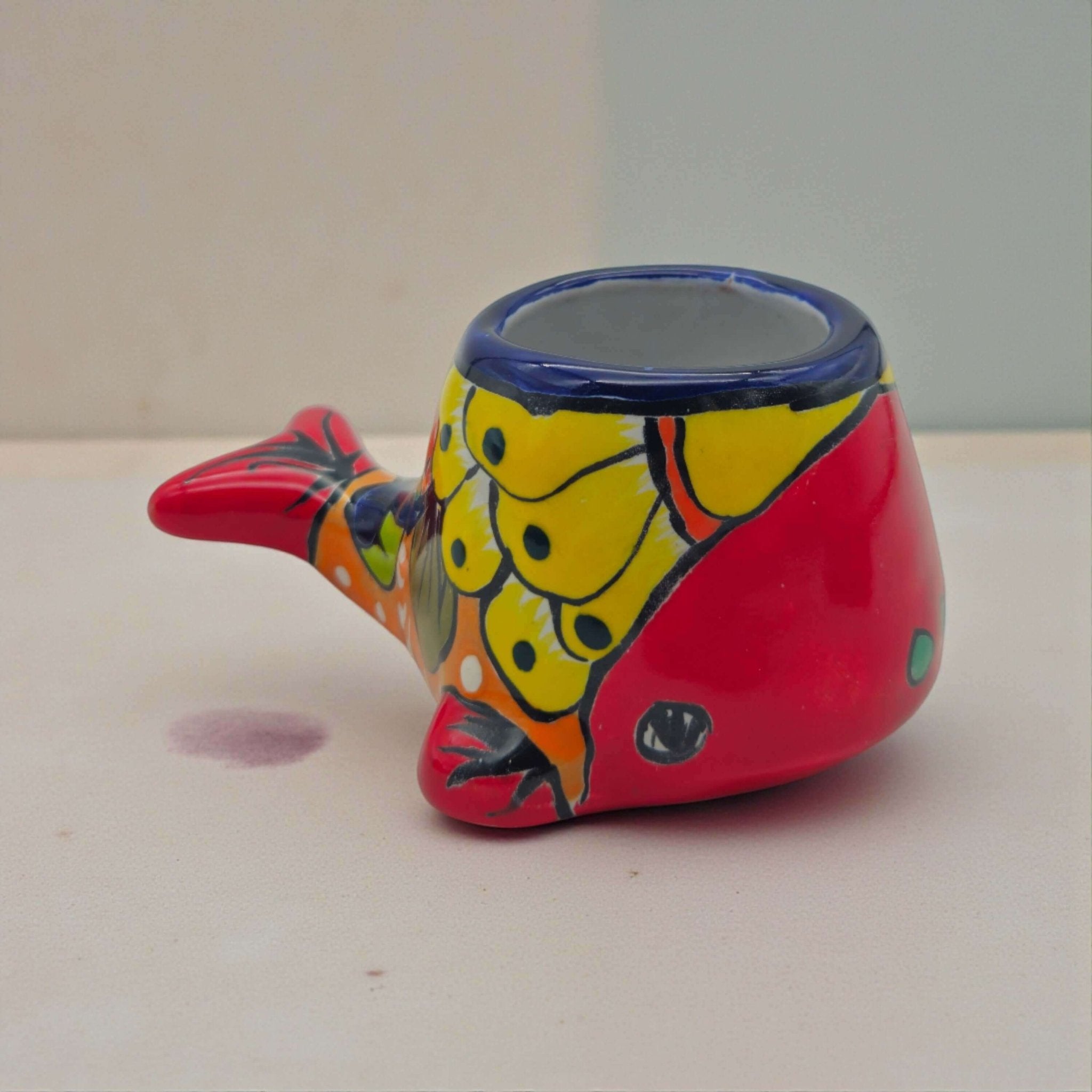 Talavera Whale Planter | Colorful Small Mexican Animal Pot Talavera Planter La Vie Bien Talavera Whale Planter | Colorful Small Mexican Animal Pot