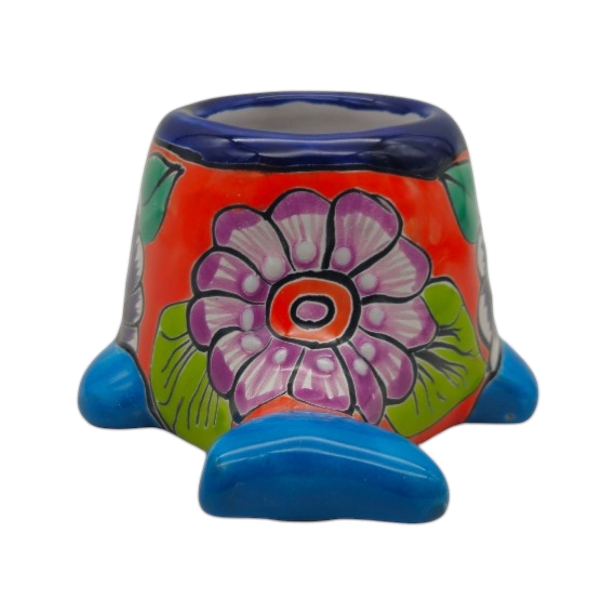 Talavera Whale Planter | Colorful Small Mexican Animal Pot Talavera Planter La Vie Bien Talavera Whale Planter | Colorful Small Mexican Animal Pot