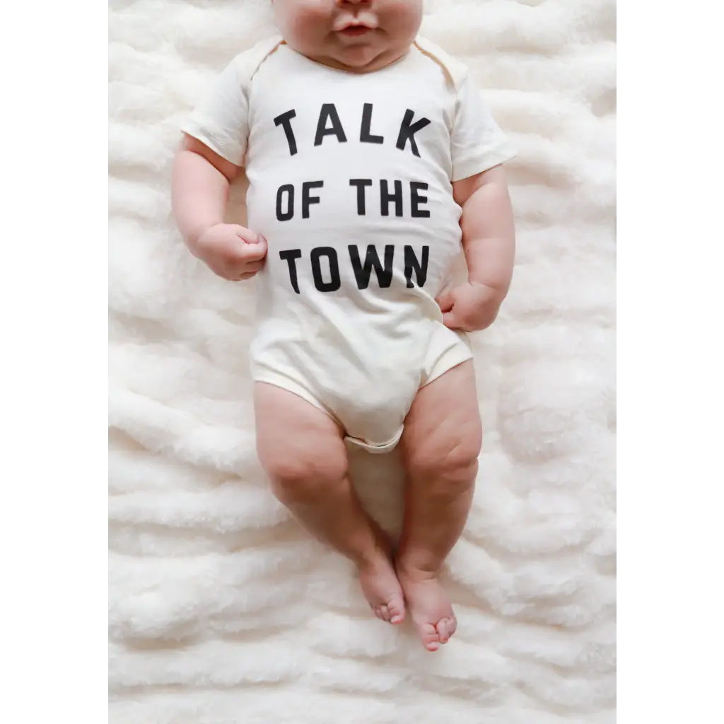 Talk of the Town Organic Cotton Baby Onesie