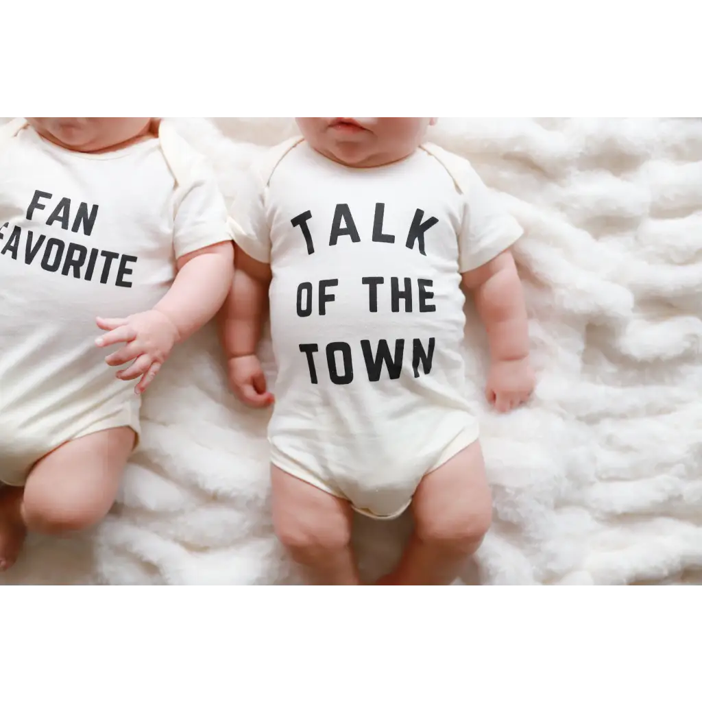 Talk of the Town Organic Cotton Baby Onesie