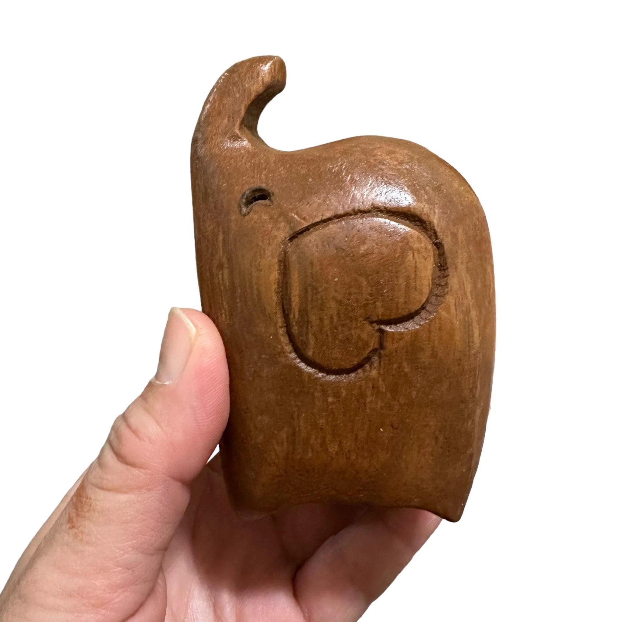 Tall Dark Oak Love Elephant by Music Frog Co