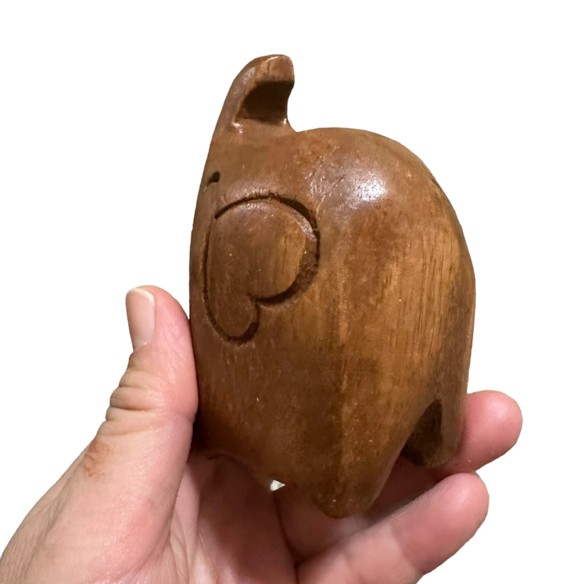 Tall Dark Oak Love Elephant by Music Frog Co
