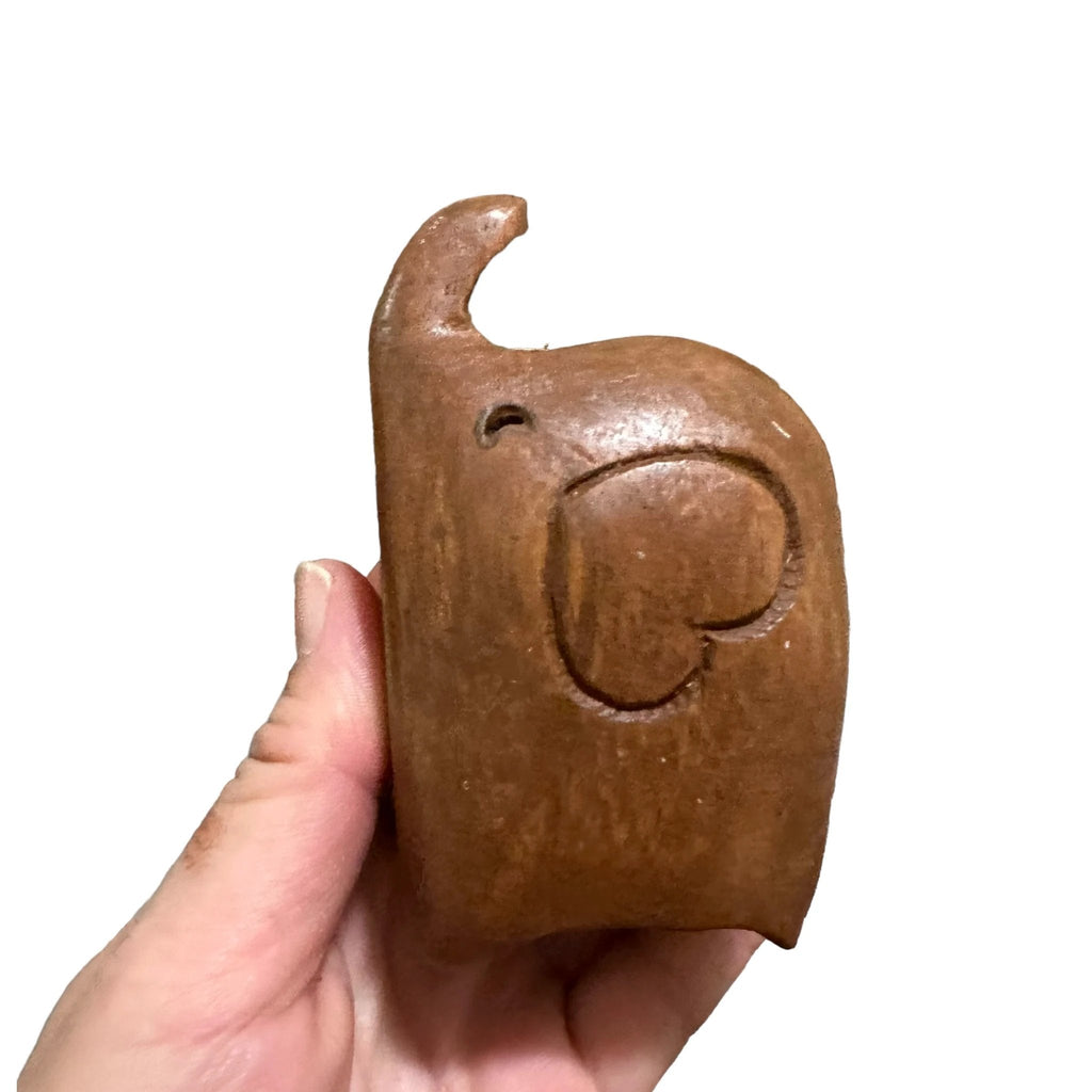 Tall Dark Oak Love Elephant by Music Frog Co