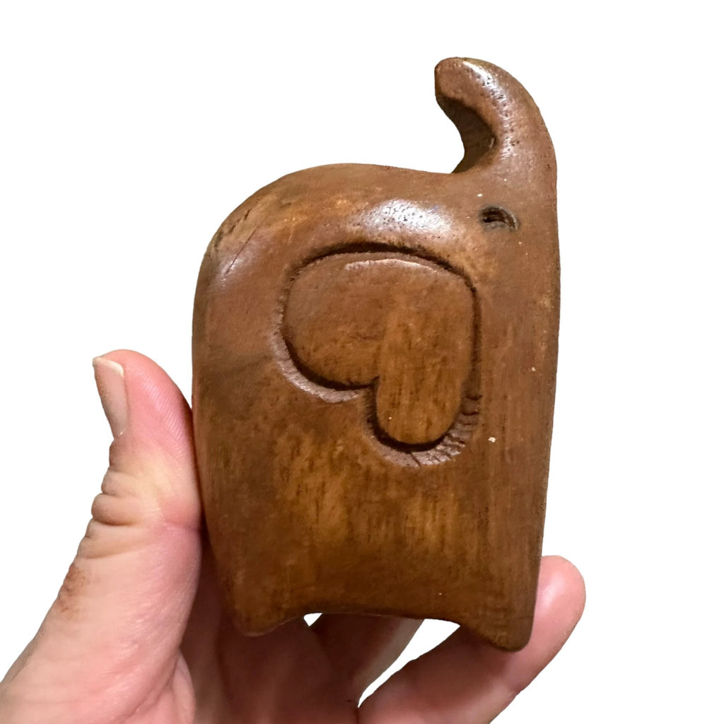 Tall Dark Oak Love Elephant by Music Frog Co