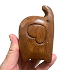 Tall Dark Oak Love Elephant by Music Frog Co